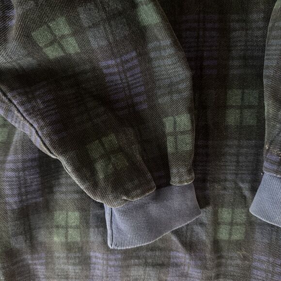 Structure Vintage Large Plaid Collar Top - Picture 6 of 7